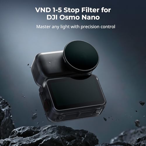 SmallRig Nano VND 1-5 Stop Filter for DJI Osmo Nano, Variable ND2-ND32 Filter, Adjustable ND Filters, Made of Multicoated HD Optical Glass, Includes Storage Case - Image 2