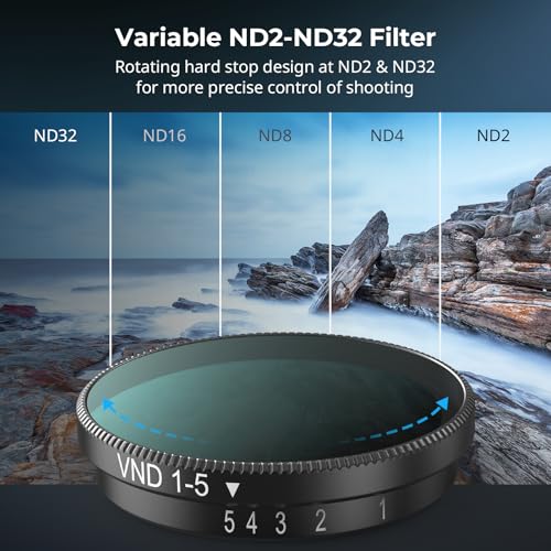 SmallRig Nano VND 1-5 Stop Filter for DJI Osmo Nano, Variable ND2-ND32 Filter, Adjustable ND Filters, Made of Multicoated HD Optical Glass, Includes Storage Case - Image 4