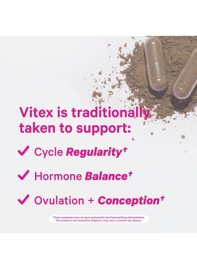 Pink Stork Pink Stork Vitex Supplement for Women - 1000 mg Organic Chaste Tree Berry to Support Hormone Balance for Women - Fertility Supplements for Ovulation and Conception - 60 Capsules  - Image 3