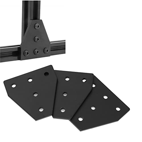 SeekLiny 2020 Aluminum Extrusion Connector Bracket Set Included 8PCS Joint Plates,1Pcs M3 Wrench,40Pcs M5 T-Slot Nuts and 40Pcs M5x8mm Hex Socket Cap Screw for 2020 Series Aluminum Profile 3D Printer - Image 2