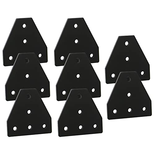 SeekLiny 2020 Aluminum Extrusion Connector Bracket Set Included 8PCS Joint Plates,1Pcs M3 Wrench,40Pcs M5 T-Slot Nuts and 40Pcs M5x8mm Hex Socket Cap Screw for 2020 Series Aluminum Profile 3D Printer - Image 5