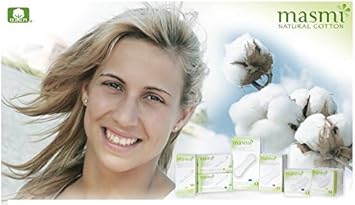 Masmi 3x80 Masmi Certified Organic Cosmetic Cotton Round Pads Hypoallergenic Chlorine Bleach Perfume Free - Image 3
