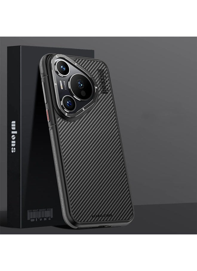 جنرال - مناسبة لحافظة هاتف Huawei Pura70/70 Pro، حافظة هاتف من الألياف الأراميدية المضادة للسقوط بتصميم مغناطيسي مطفي. - Image 1