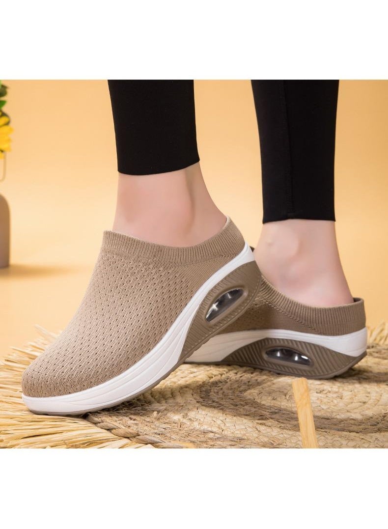 NIBEMINENT Breathable Women Shoes Lightweight Female Shoes Outdoor Soft Women's Sneakers Half Slippers Women Sock Shoes - Image 3