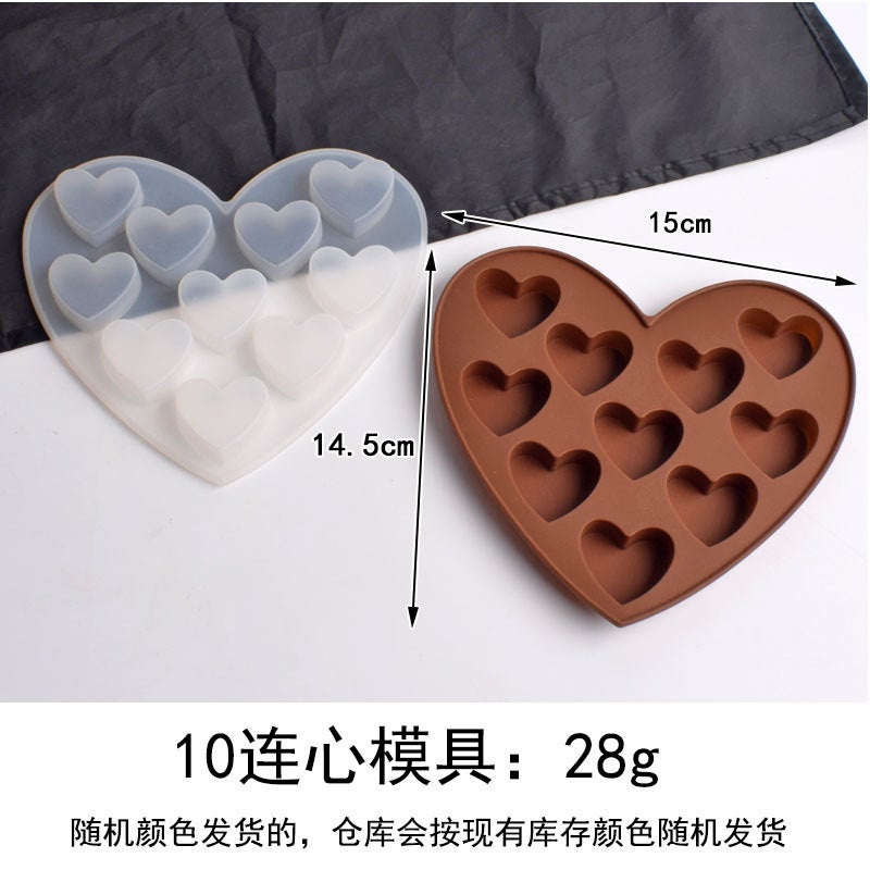 general 15-Section Heart Silicone Mold for Chocolate Baking Ice Cubes DIY - Image 1