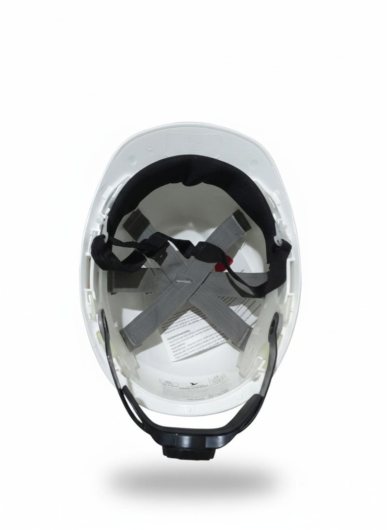 TEAKWOOD Ratchet Safety Helmet, White - Image 3