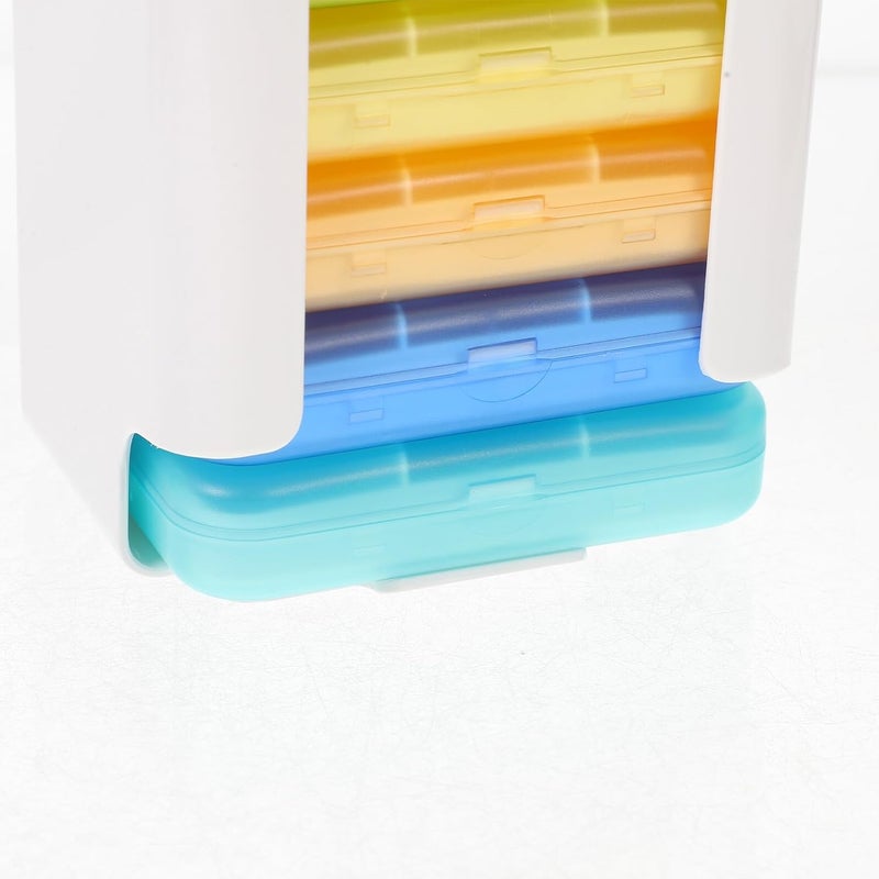 DOITOOL Portable Weekly Pill Organizer Dispenser 7-Day Medicine Case with 6 Large Compartments Travel Pill Box Organizer for Tablets and Supplements - Image 4