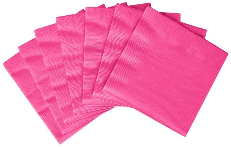 Wanna Party Hot Pink Paper Napkins - 20pc - Image 5