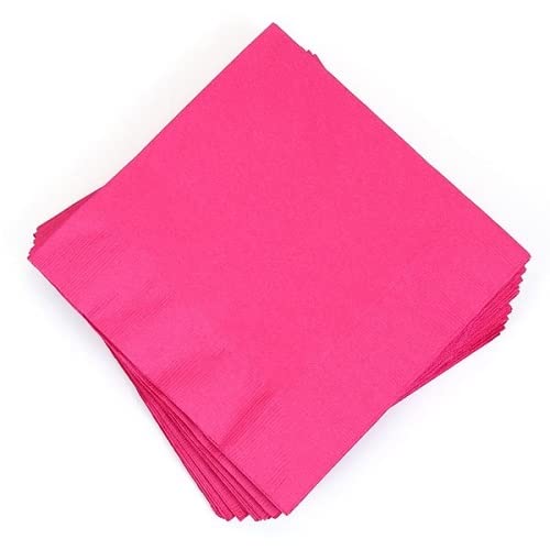Wanna Party Hot Pink Paper Napkins - 20pc - Image 4