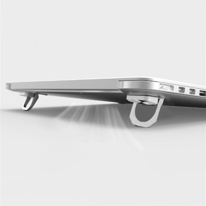 Aluminum Alloy Keyboard Stand Riser Feet Silver Grey - Heat Dissipation Laptop Stand - Traceless Nano Adhesive Computer Riser for Laptops Tablets Routers - Image 4