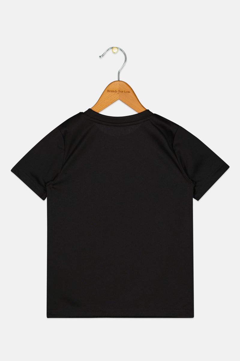 PUMA Kids Boy Sportswear Fit Short Sleeve Training T-Shirt, Black - Image 3