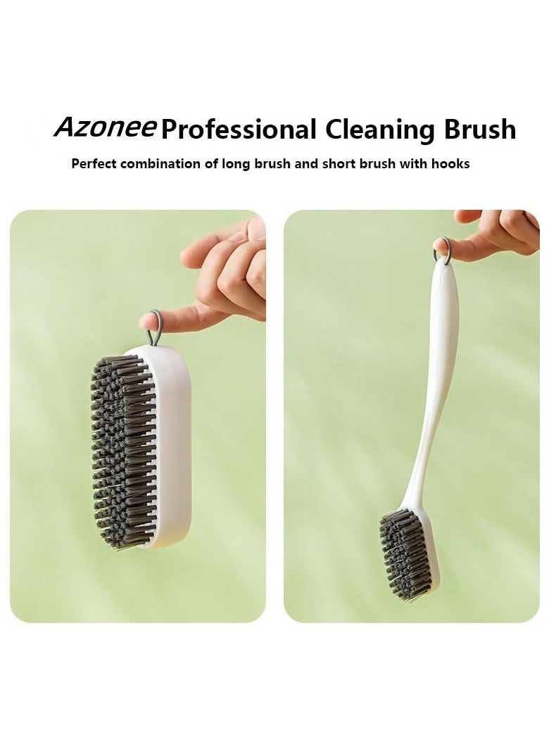 Zikra 2 Pack Laundry Scrub Brush Cleaning Brush, Soft Bristle Brush Shoe Cleaning Brush for Stains Clothes Scrubbing Brush Household Cleaning Tool for Bathroom Countertops Bathtubs - Image 5