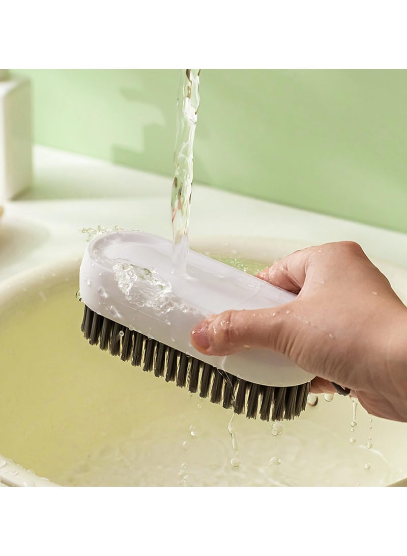 Zikra 2 Pack Laundry Scrub Brush Cleaning Brush, Soft Bristle Brush Shoe Cleaning Brush for Stains Clothes Scrubbing Brush Household Cleaning Tool for Bathroom Countertops Bathtubs - Image 1