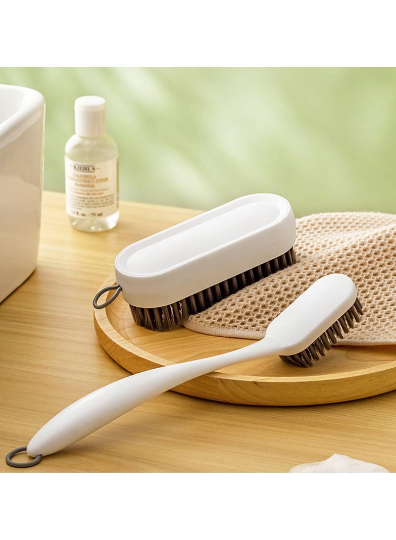 Zikra 2 Pack Laundry Scrub Brush Cleaning Brush, Soft Bristle Brush Shoe Cleaning Brush for Stains Clothes Scrubbing Brush Household Cleaning Tool for Bathroom Countertops Bathtubs - Image 4