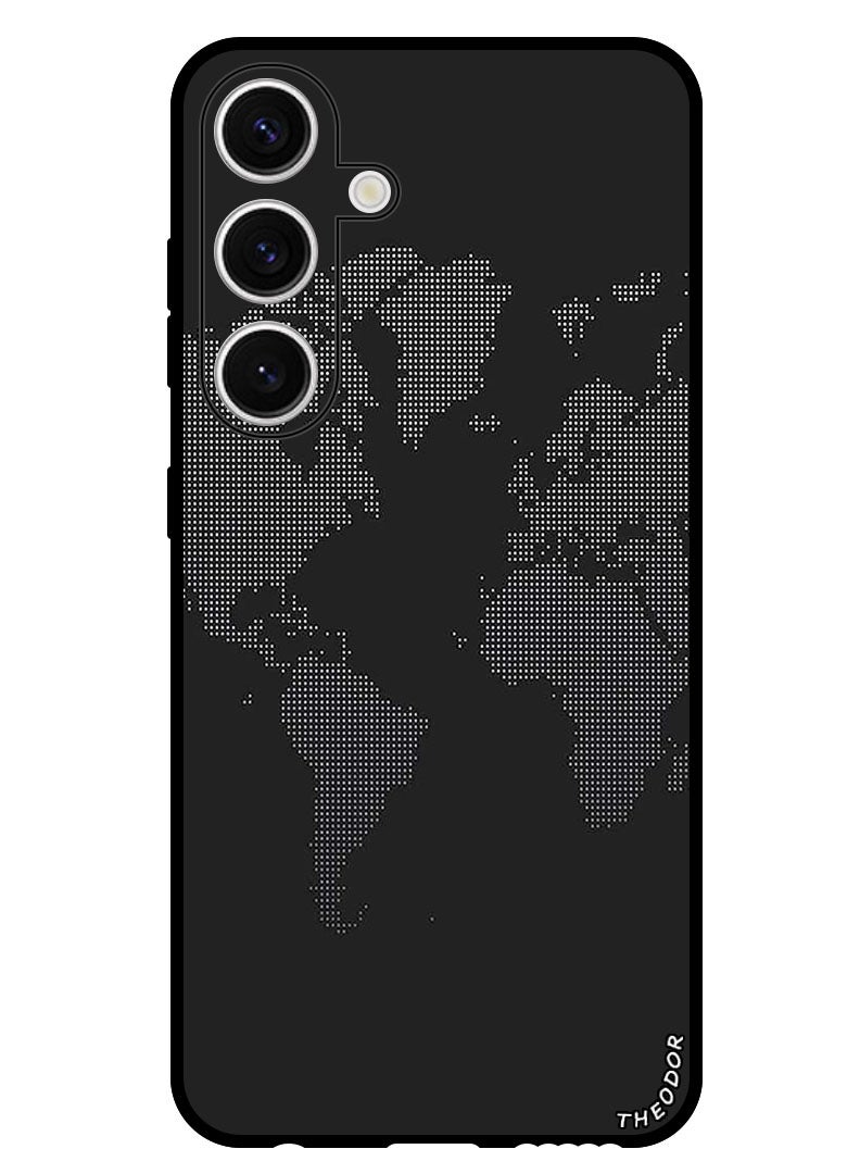 Theodor Protective Case Anti Scratch Shock Proof Bumper Cover For Samsung Galaxy S24 Plus Map In Dots - Image 1