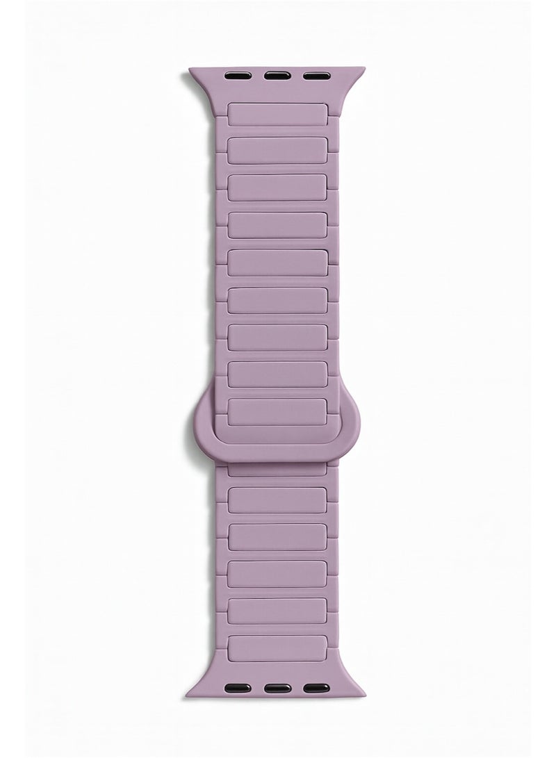 حزام سيليكون مغناطيسي متوافق مع Apple Watch مقاس 38/40/41 مم، حزام رياضي ناعم بديل بإغلاق مغناطيسي آمن لسلسلة 1–9 و SE - Image 2