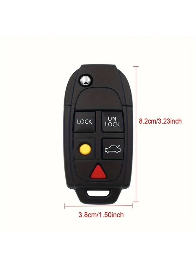 بديل مفتاح التحكم عن بعد بـ 5 أزرار لسيارات S80 وS60 وV70 وXC70 وXC90 من 2004 إلى 2011 بشفرة غير مقطوعة - Image 2