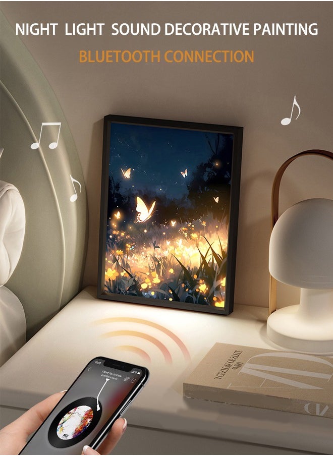 Generic Bluetooth Speaker Light Painting, 3 in 1Decorative Painting, Night Light and Bluetooth Speaker, Indoor Decorative Art, Wonderful Gift.  - Image 3