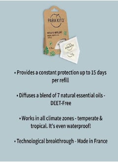 Para'Kito PARA'KITO Refill Pellets for Mosquito Repellent Bracelets | w/Citronella Oil, Peppermint Oil, Essential Oils | Hiking & Camping Accessories | Paraben Free, DEET Free - 2 Refills (15 Days Each)  - Image 5