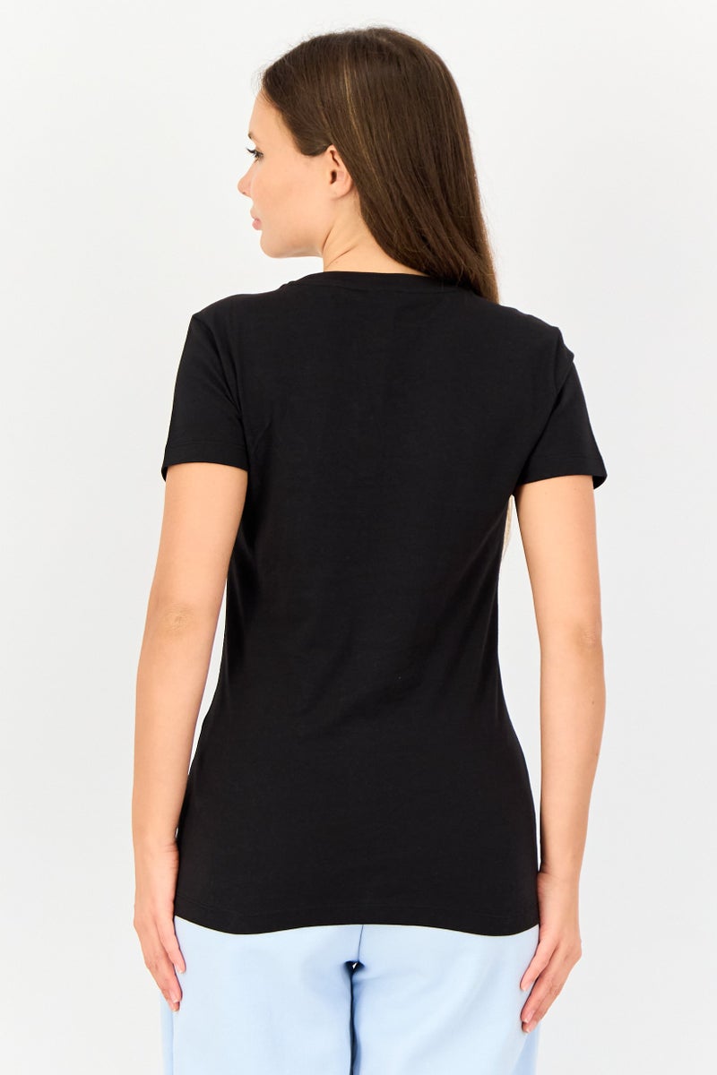 PUMA Women Sportswear Fit Short Sleeve Outdoor T-Shirt, Black - Image 2