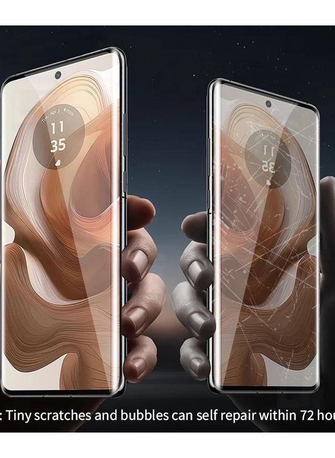 4pcs Soft Hydrogel Screen Protector For Motorola Moto Edge 40 Neo Full Coverage HD Clear - Image 4