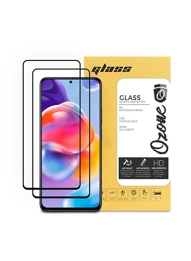 O Ozone Tempered Glass Screen Protector for Redmi Note 11 Pro 5G 9H Hardness Full HD Coverage Touch Sensitive Screen Guard (Pack of 2) - Image 1