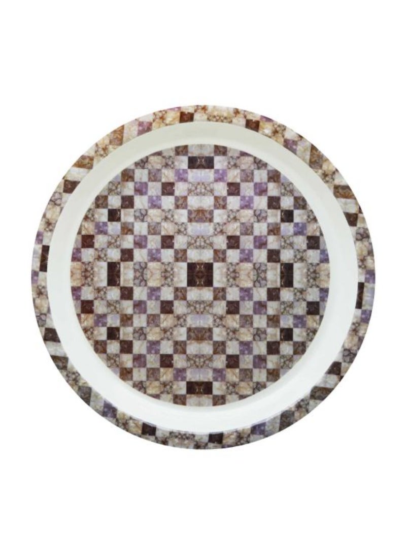 Top Pick Round Thal Small Marbal Mosaic, Dlp2084Mrm, 40Cm