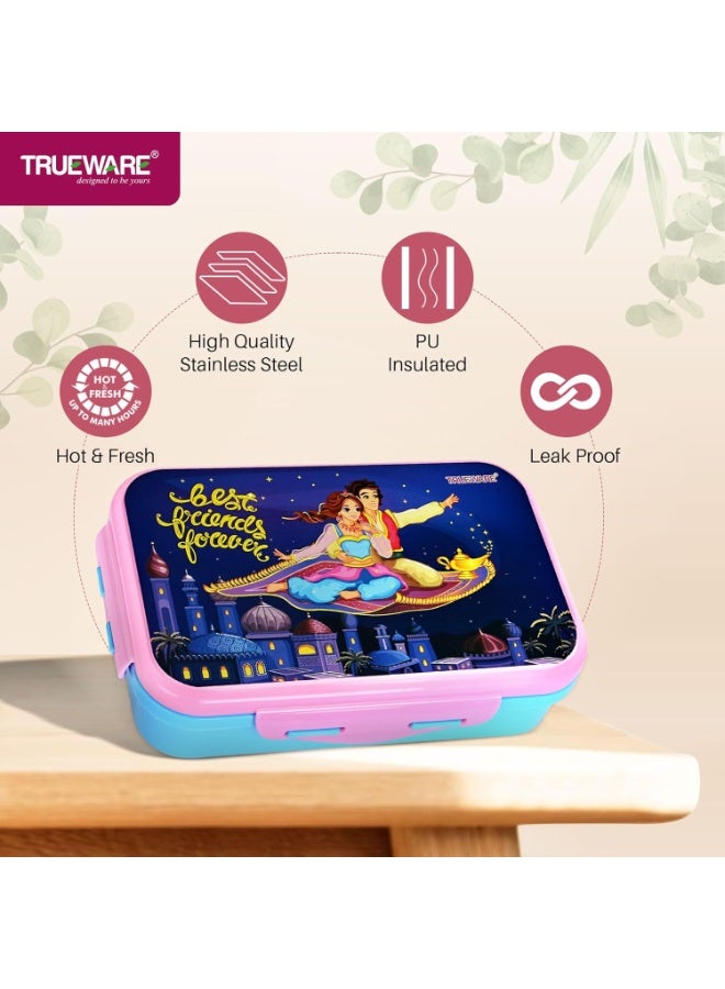 Trueware KOKO Senior Steel Lee Pu Insulated Hot Lunch Box 900ML Big Container and 150 ML Veggie Container | BPA Free | Food Grade | Keep Food hot - Image 4