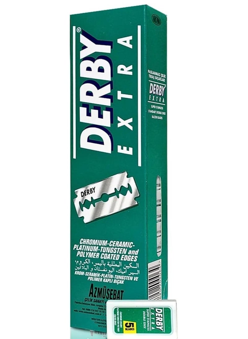 Derby Extra Double Edge Razor Blades, 100 Count - Image 1