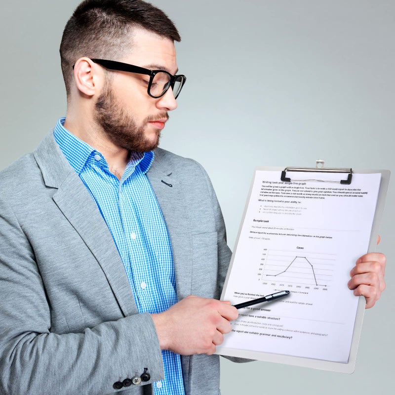 Epakh 4 Pieces Clipboard Bulks Metal Clipboard Aluminum Office Clipboard Low Profile Clip Standard A4 Letter Size Metal Clip Board, Size 12.5 x 9 Inch - Image 5