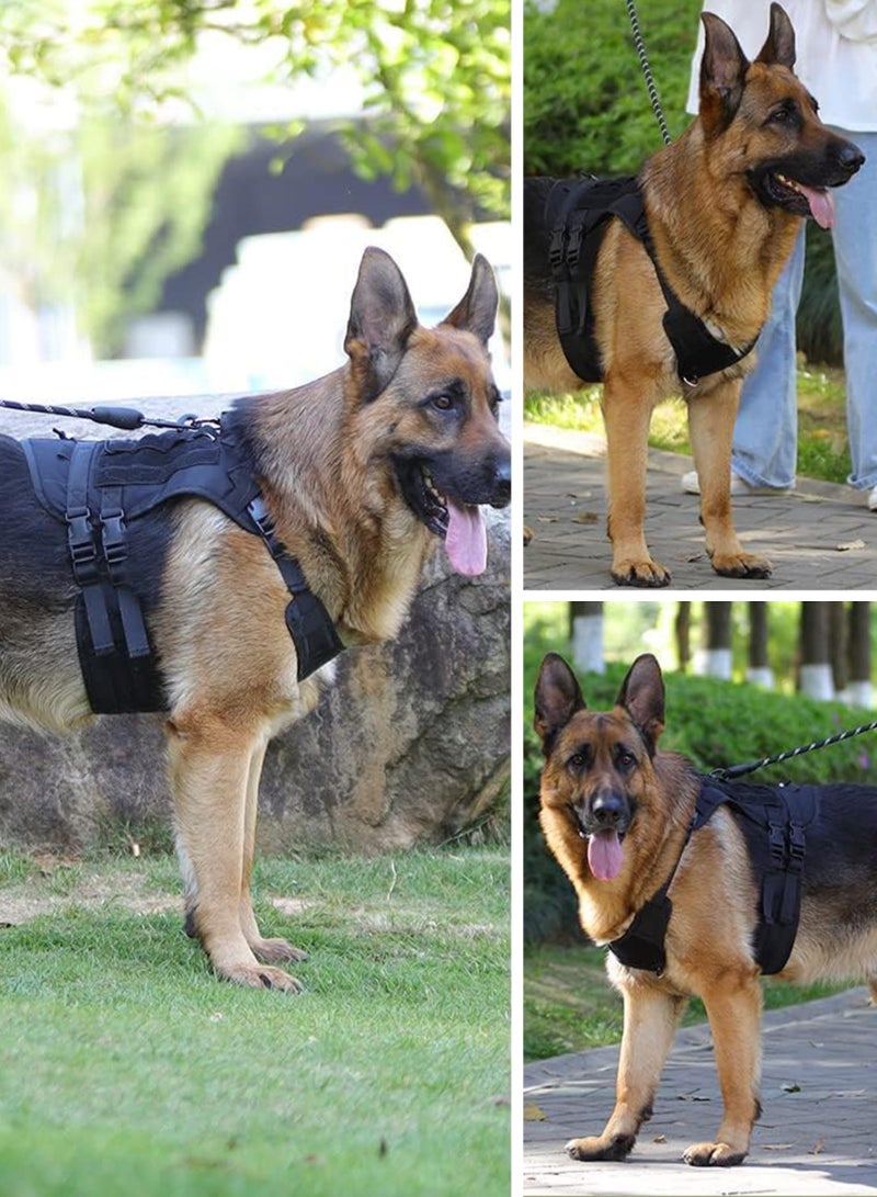 URbazaar Dog Harness,No-Pull Service Dog Harness with Handle Adjustable Outdoor Pet Dog Vest 3M Reflective Nylon Material Vest for Breeds,Easy Control for Small Medium Large Dogs - Image 5