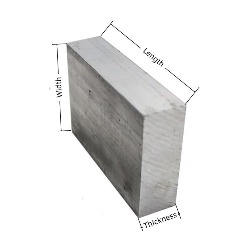 High-Strength 6061 T6 Aluminum Sheet Metal - 100/250mm Flat Plate for Crafting and DIY Projects (1pc)(100X16X40mm) - Image 3