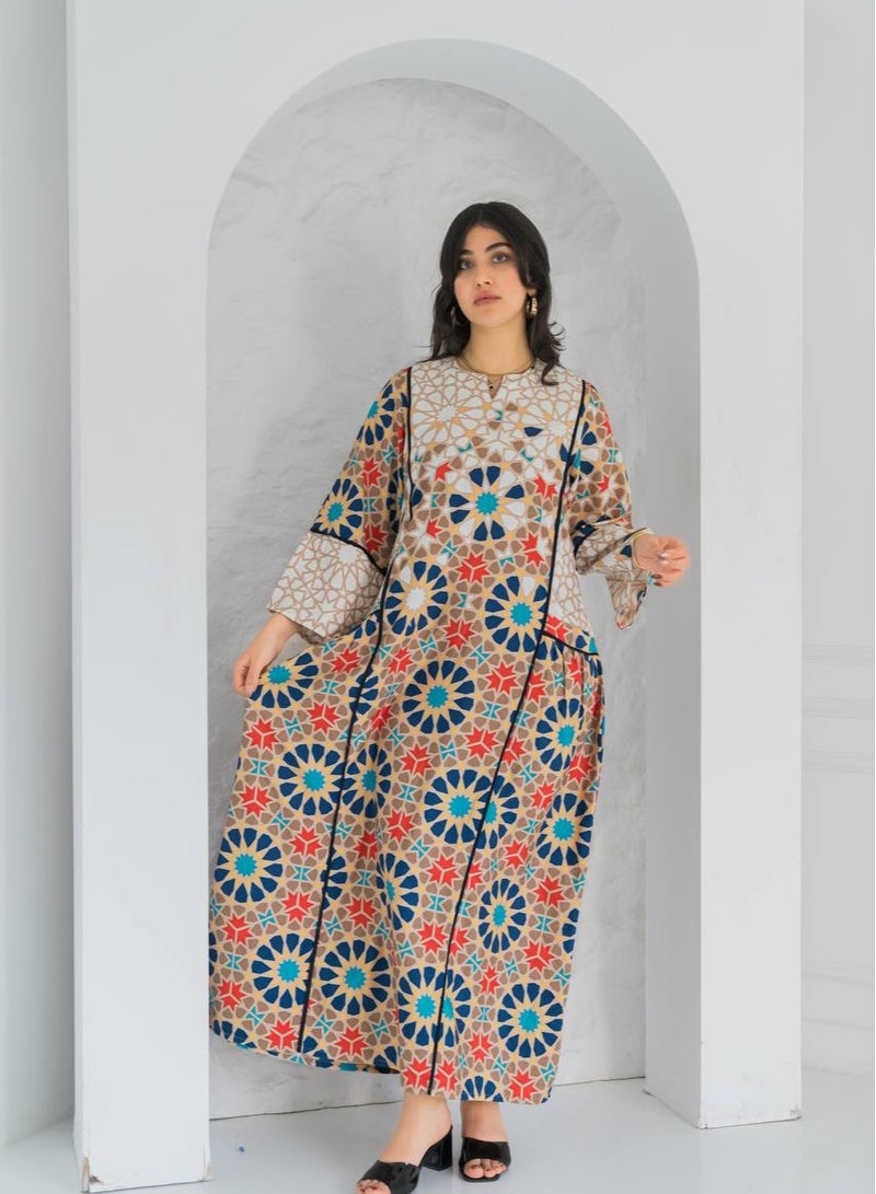 جلابية مزخرفة مميزة تجمع بين الفخامة والراحةA-368