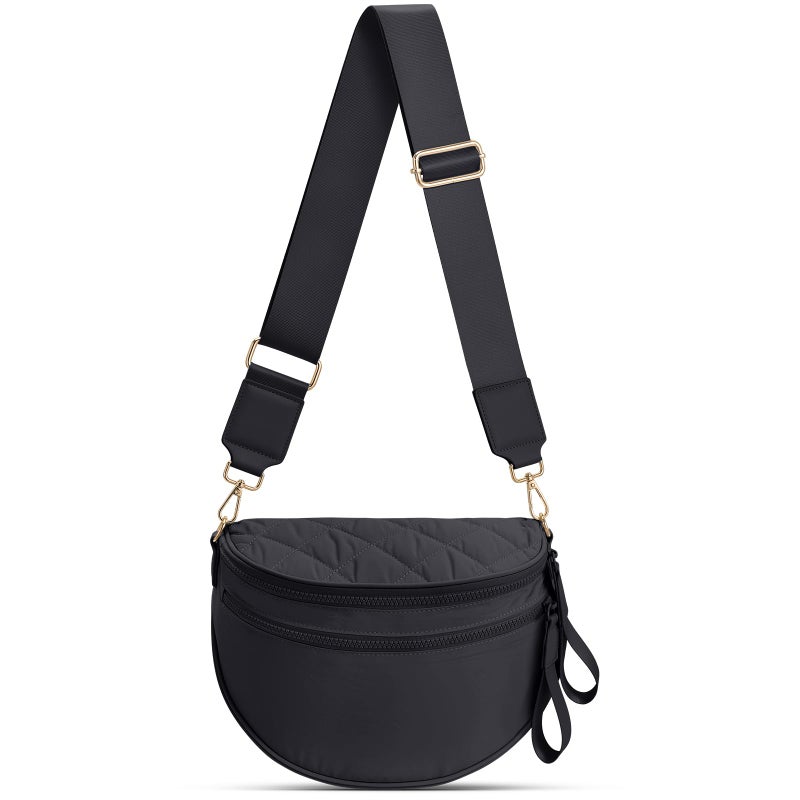 oscaurt Puffer Crossbody Bag Bum Bag for Women Spacious Cross Body Travel Purse Quilted Shoulder Handbag - Image 1