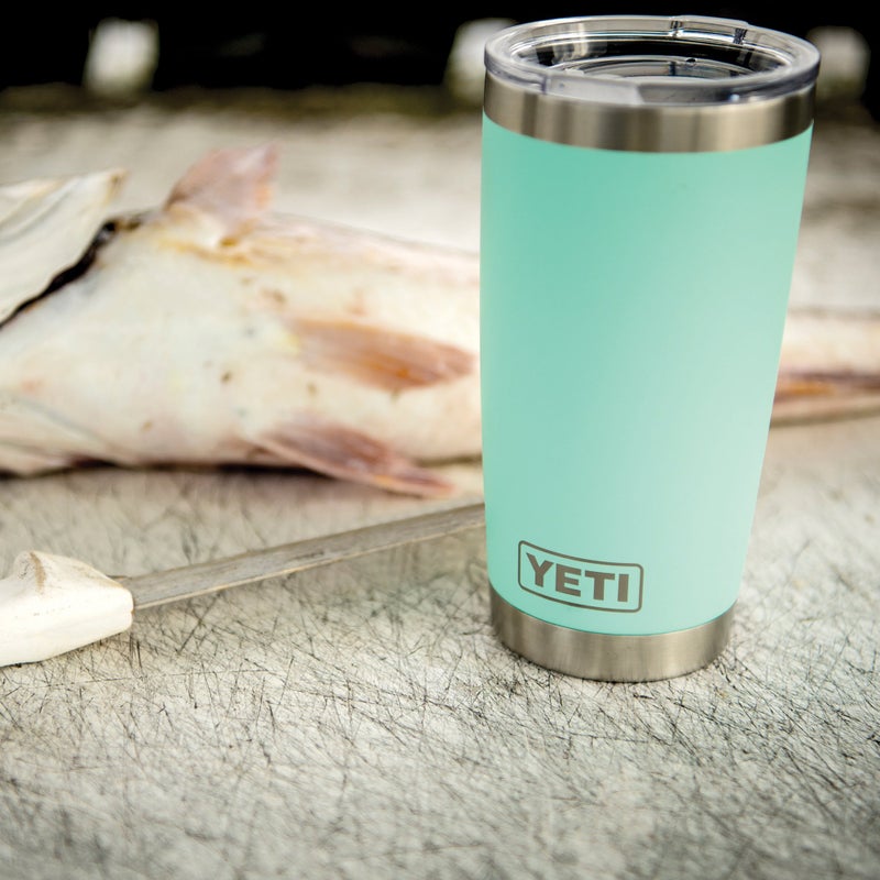 YETI Rambler 20 oz. Stainless Steel Vacuum Insulated Tumbler with Lid  Seafoam - Image 3