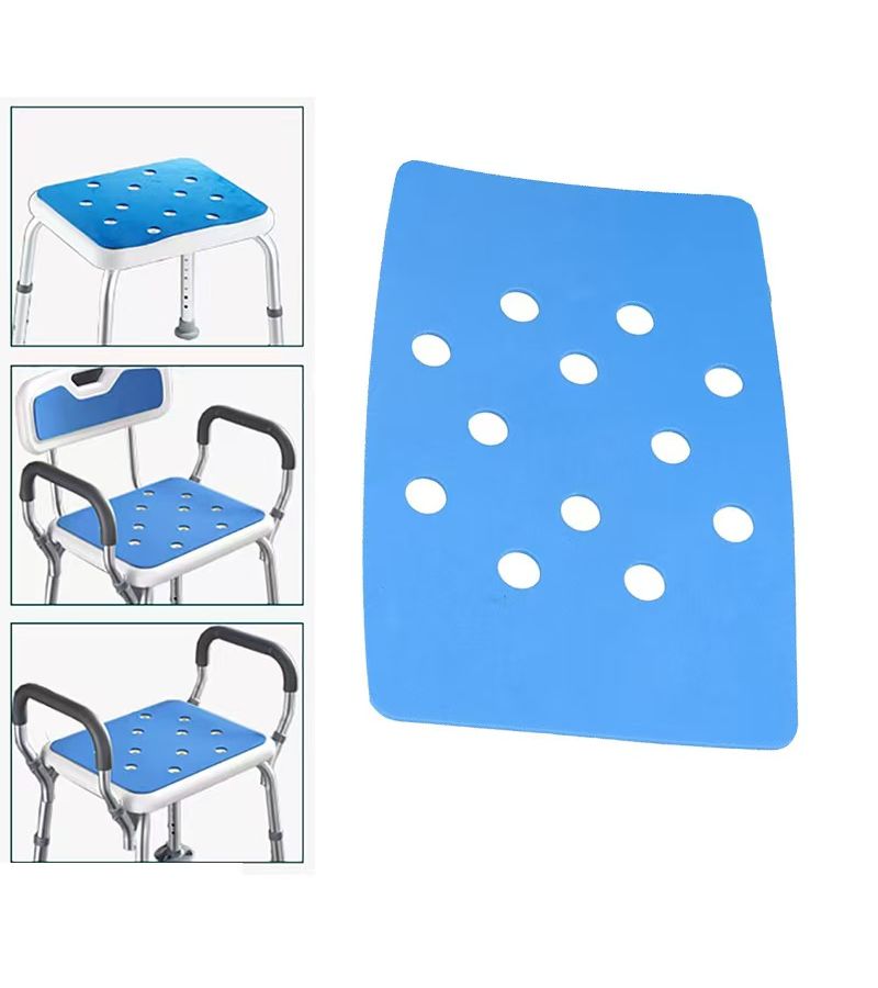 2PCS EVA Shower Chair Cushions Non Slip Bath Seat Pad with Drain Holes SCC EVA 3524 2PK - Image 1