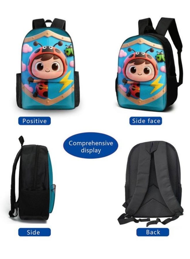 Bright Li Fire Unlock the new fashion of childish fun! Three-piece set of bags, cartoon elements for children and teenagers (students, children, friends' outings, mountain climbing, schooling, etc. can be used) - 110 - Image 3