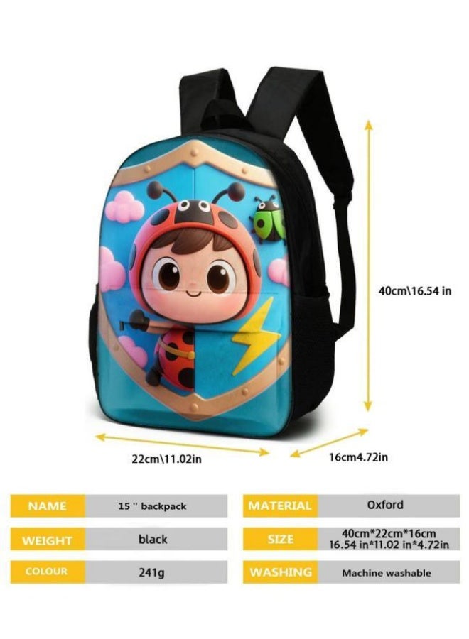Bright Li Fire Unlock the new fashion of childish fun! Three-piece set of bags, cartoon elements for children and teenagers (students, children, friends' outings, mountain climbing, schooling, etc. can be used) - 110 - Image 5