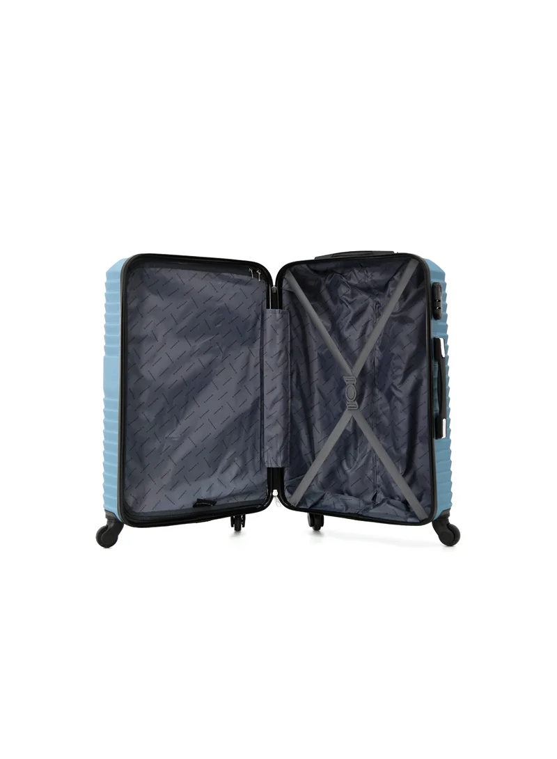 GIORDANO Giordano ABS Hardside Luggage Trolley Bag 3-Piece Set – Blue – 20"/24"/28"