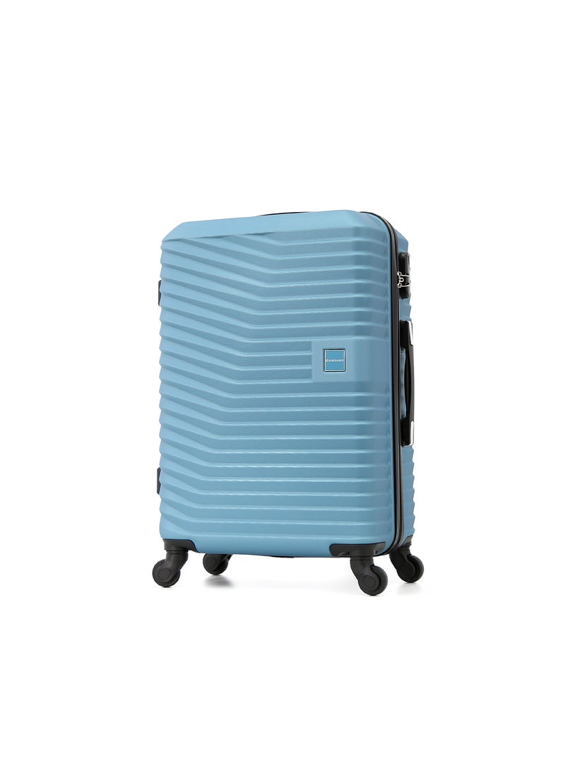GIORDANO Giordano ABS Hardside Luggage Trolley Bag 3-Piece Set – Blue – 20"/24"/28"  - Image 3