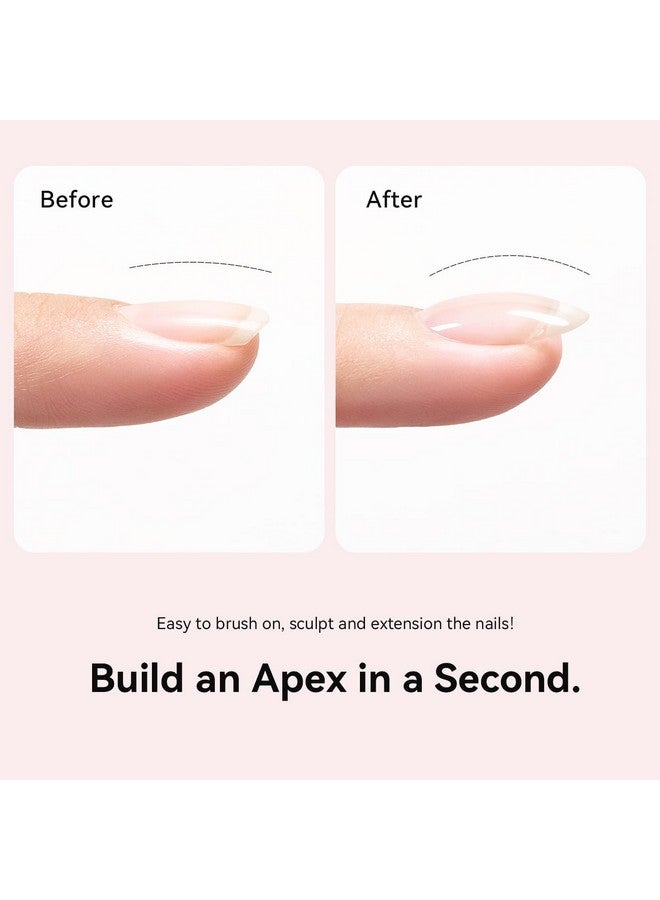 RARJSM Gel Nail Polish Clear Transparent Gel Builder For Nails Rubber Base Gel Hard Gel Nail Polish Sheer Brush On Extend Gel In A Bottle Soak Off Uv Led Curing Requires 15Ml Salon Home Diy Use - Image 3