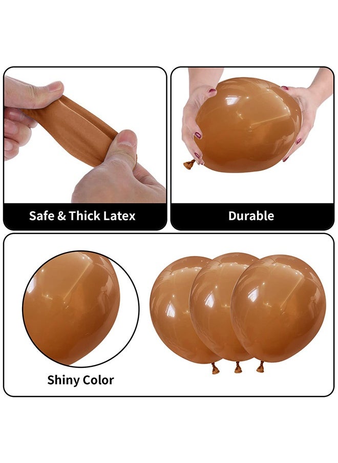 Peachjoy 128 Pcs Cow Print Balloon Arch Kit, Brown Nude Tan Apricot Cow Balloon Arch Garland Kit Different Sizes, Latex Balloons Garland Kit for Farm Party Cowboy Party Dcorations Baby Shower Birthday Party  - Image 3