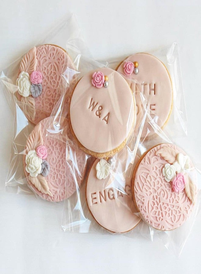 TEMLQPACK 200Pcs 4 x 4Inch Cookies Bags Chocolate Covered Strawberries Bags Macaron Bags Truffle Treat Candy Bakery Cellophane Bag Gift Cello Bag for Card Business Party Favor Bags Wedding Christmas - Image 4