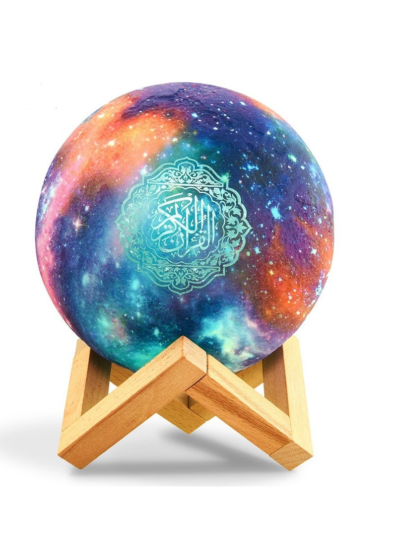 Equantu Starry Sky Moon LED Patting Light Quran Speaker Intelligent Bluetooth Music with Automatic Control - Image 2