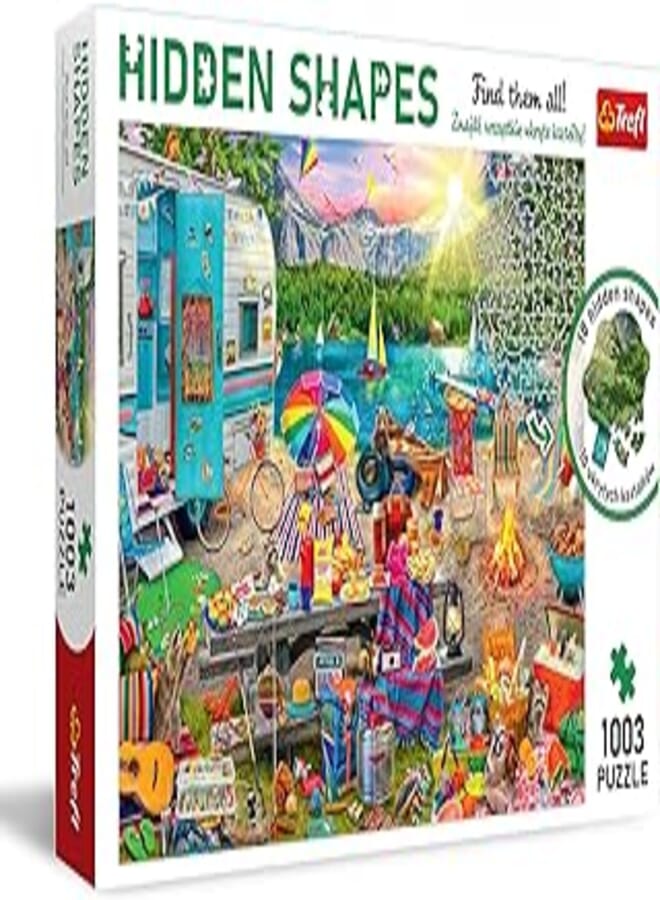 Trefl Puzzles- "1000 Hidden Shapes" - Motorhome Trip 10677