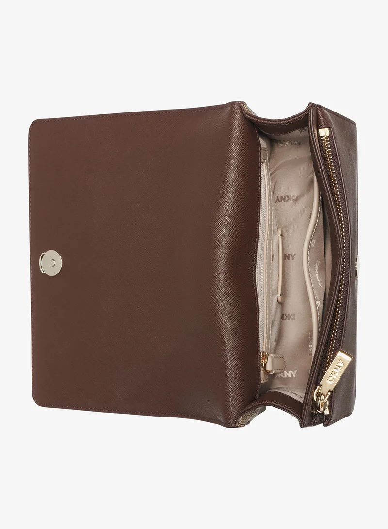 DKNY Echo Logo Flap Over Crossbody