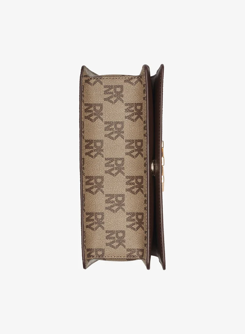 DKNY Echo Logo Flap Over Crossbody