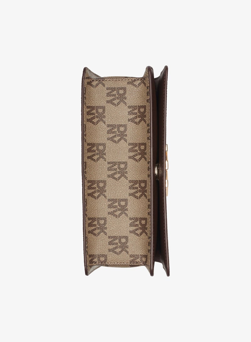 دكني حقيبة كروس بودي بشعار إيكو وغطاء قلاب - Image 4