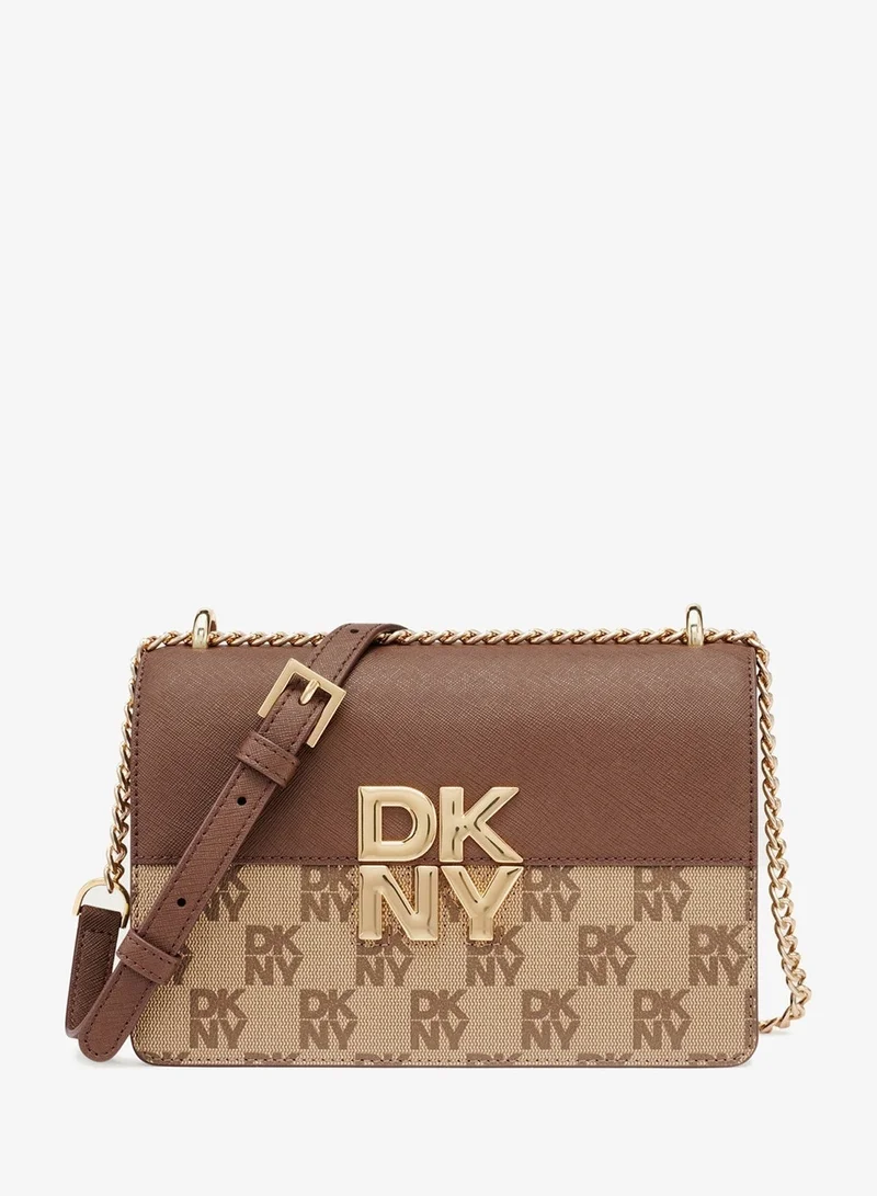 DKNY Echo Logo Flap Over Crossbody