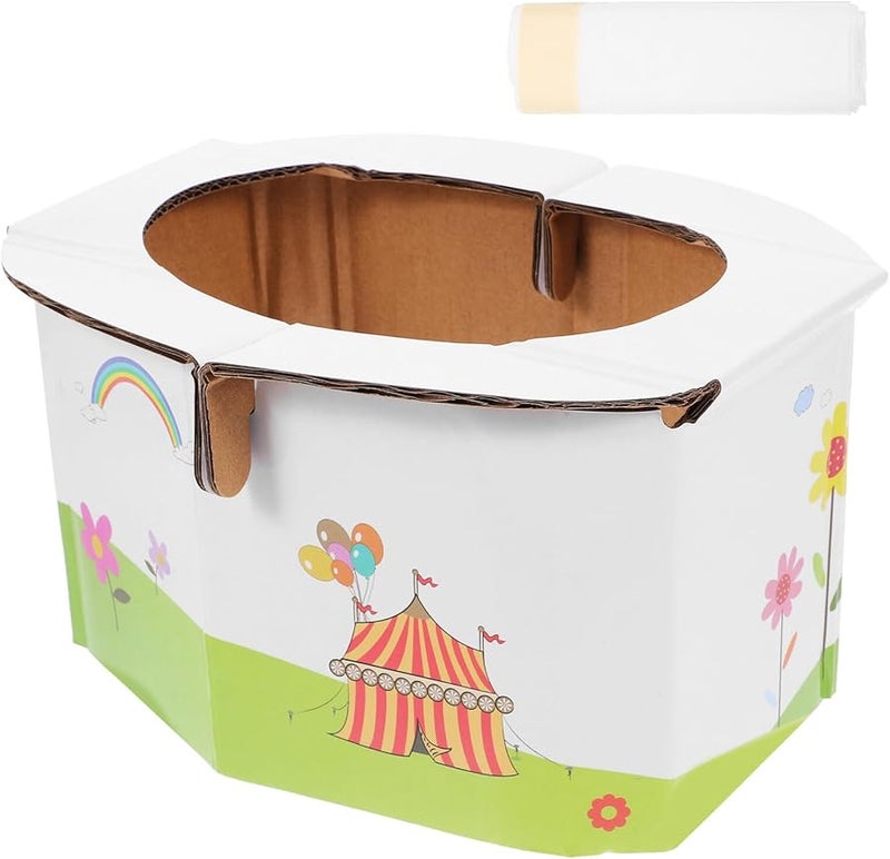 Foldable Portable Travel Toilet with Thick Paper and Load Bearing Seat for Outdoor Training - Image 1